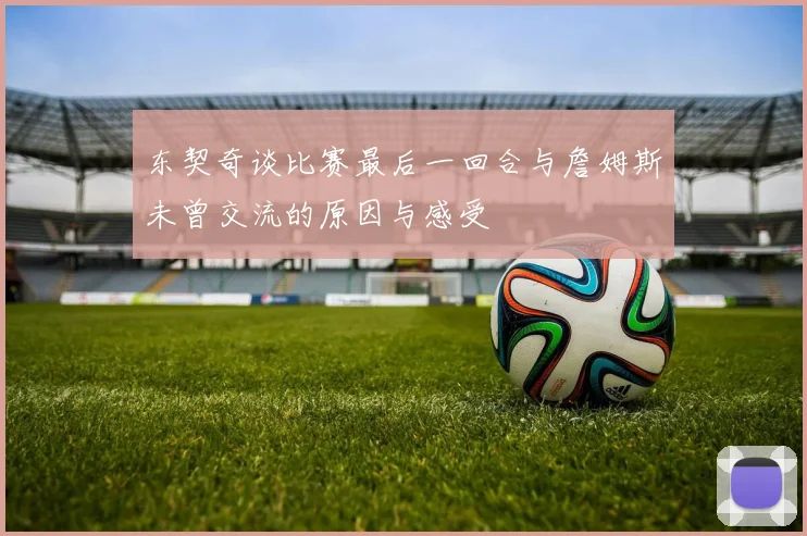 东契奇谈比赛最后一回合与詹姆斯未曾交流的原因与感受